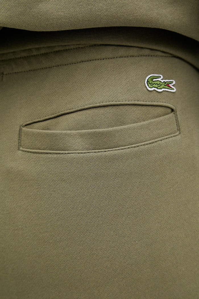 Lacoste spodnie dresowe bawełniane XH2724 zielony