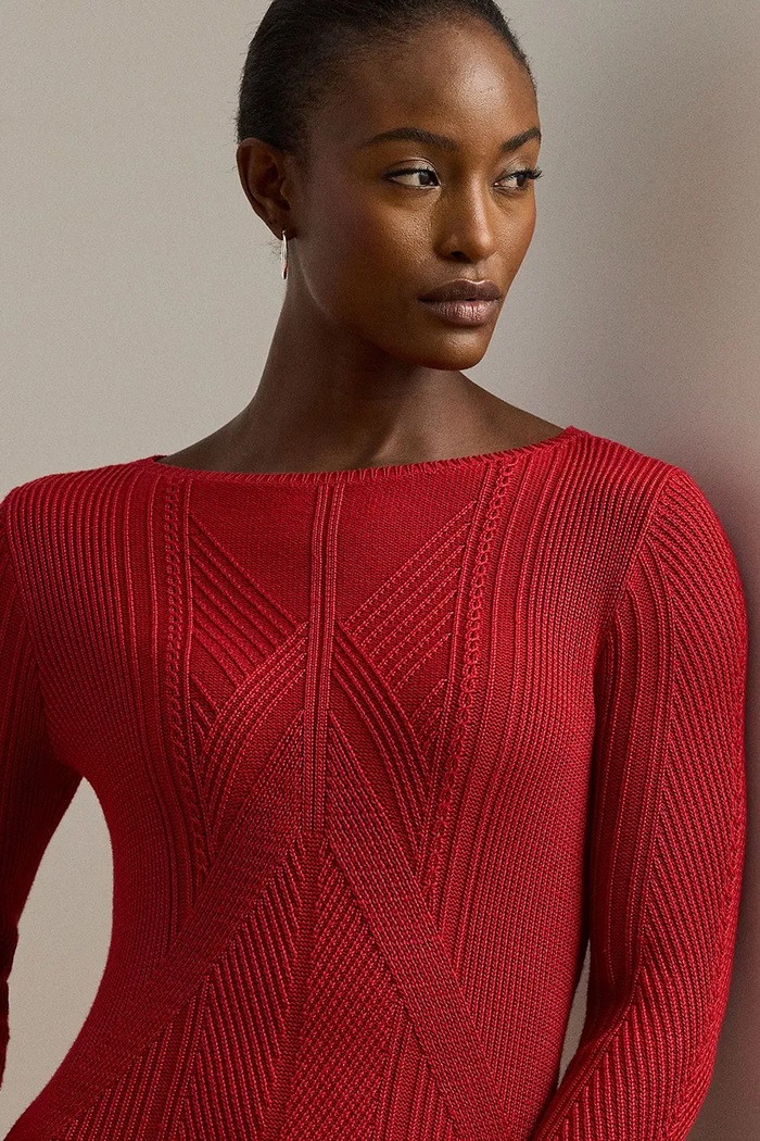 Šaty Lauren Ralph Lauren červená 200971346