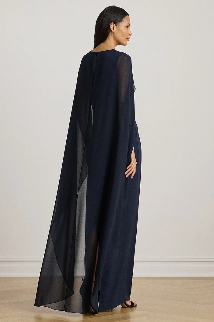 Lauren Ralph Lauren sukienka 253951606 granatowy AW25