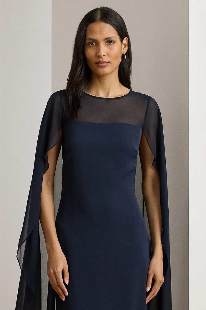 Odzież Lauren Ralph Lauren sukienka 253951606 granatowy