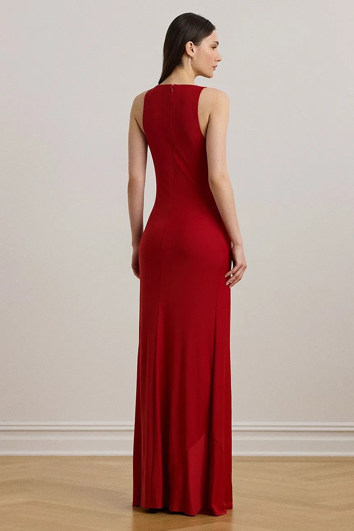 Lauren Ralph Lauren rochie 253971057 rosu AW25