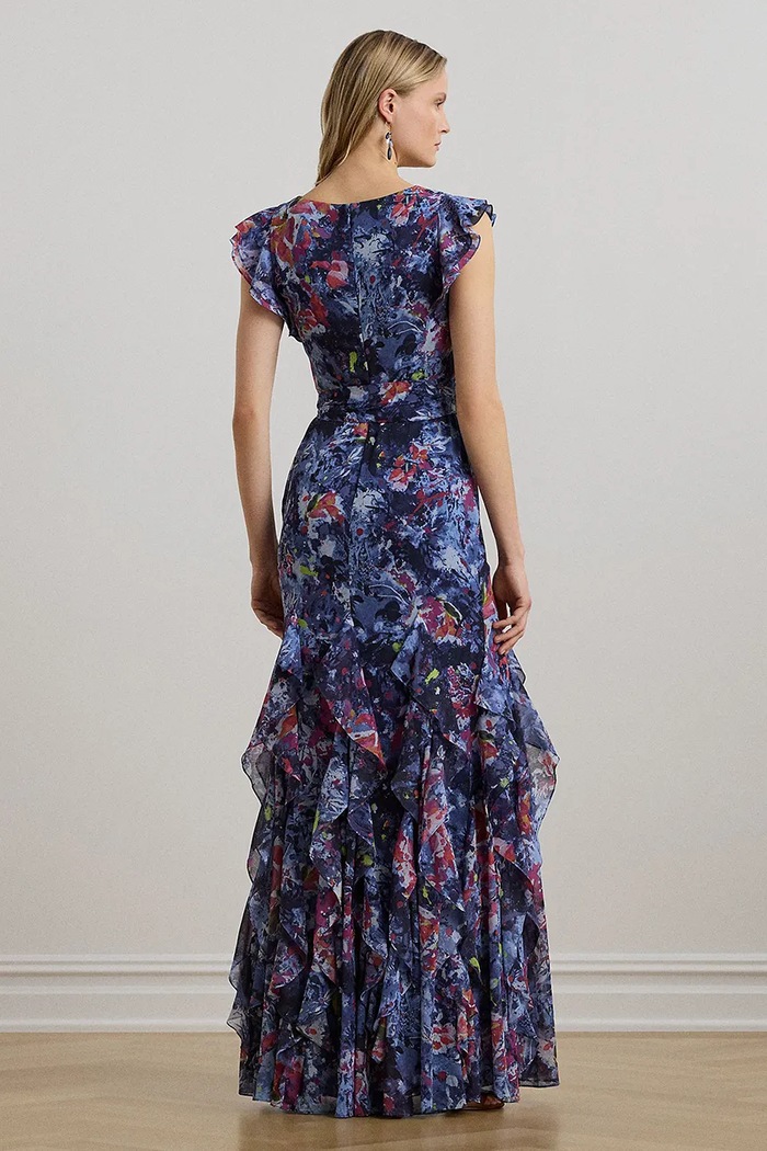 Lauren Ralph Lauren sukienka 253976966 granatowy AW25