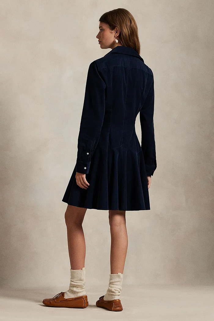Polo Ralph Lauren vestito in cotone 211972069 blu navy AW25