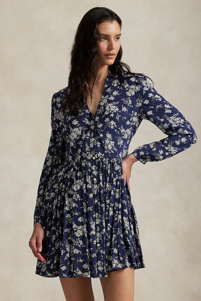 Odzież Polo Ralph Lauren sukienka 211972064 granatowy