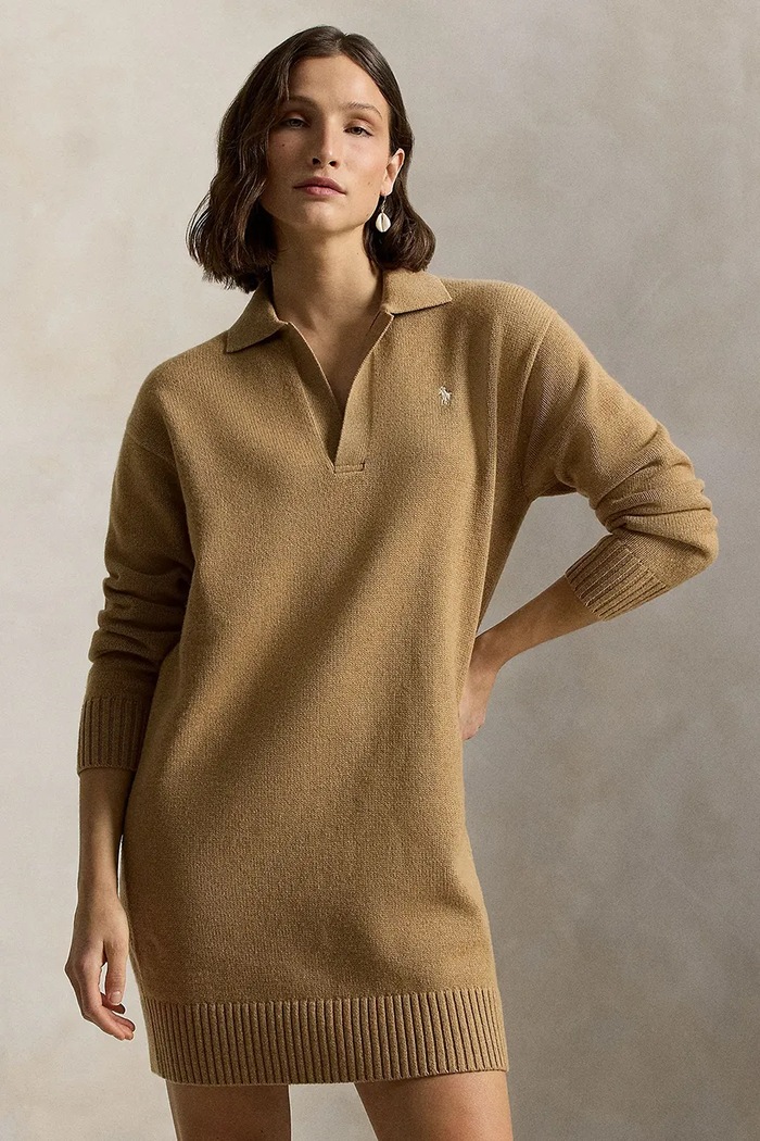 Oblečenie Vlnená sukňa Polo Ralph Lauren 211A91143 béžová