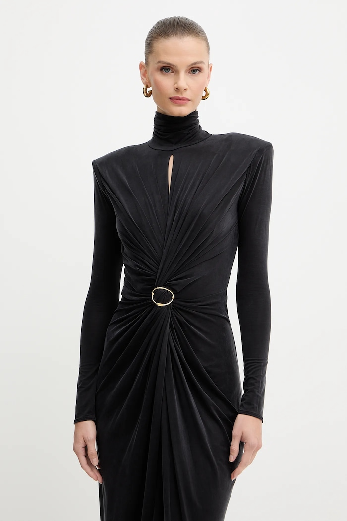 Elisabetta Franchi sukienka czarny ABR0656E2