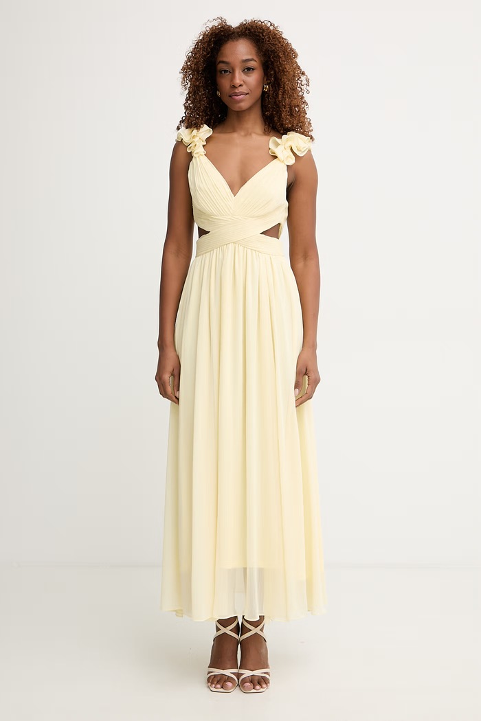 Morgan rochie RISSAL galben SS26