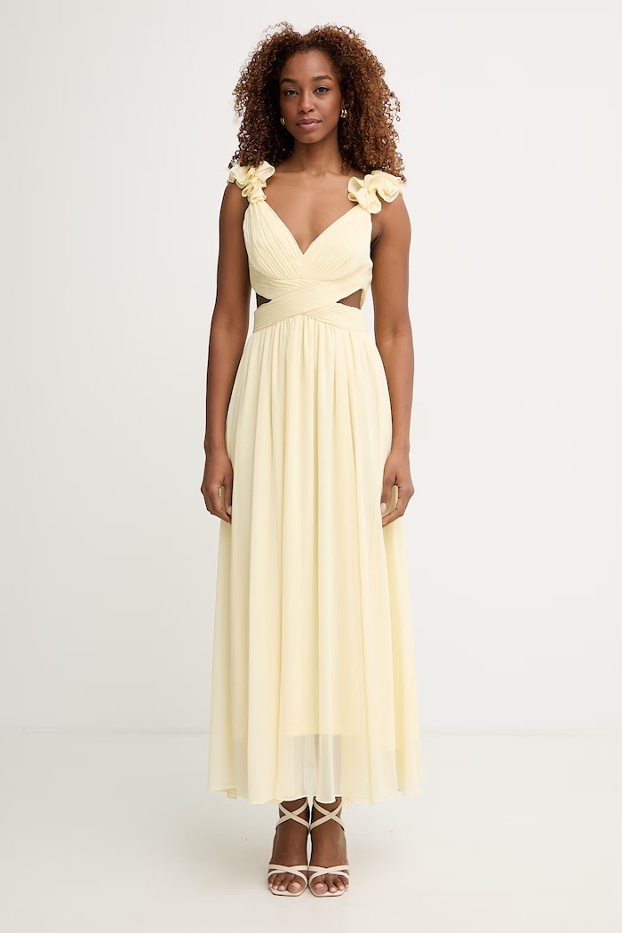 Morgan rochie RISSAL galben SS26
