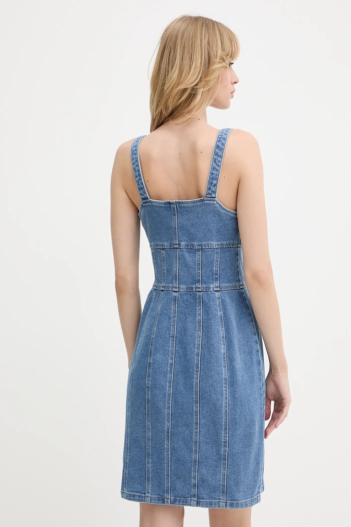 Îmbrăcăminte Morgan rochie jeans RSTRAP albastru