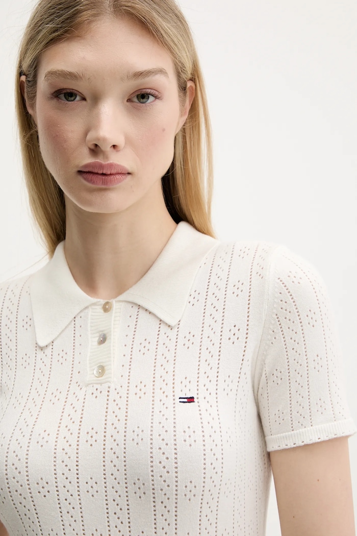 Šaty Tommy Jeans béžová DW0DW20874