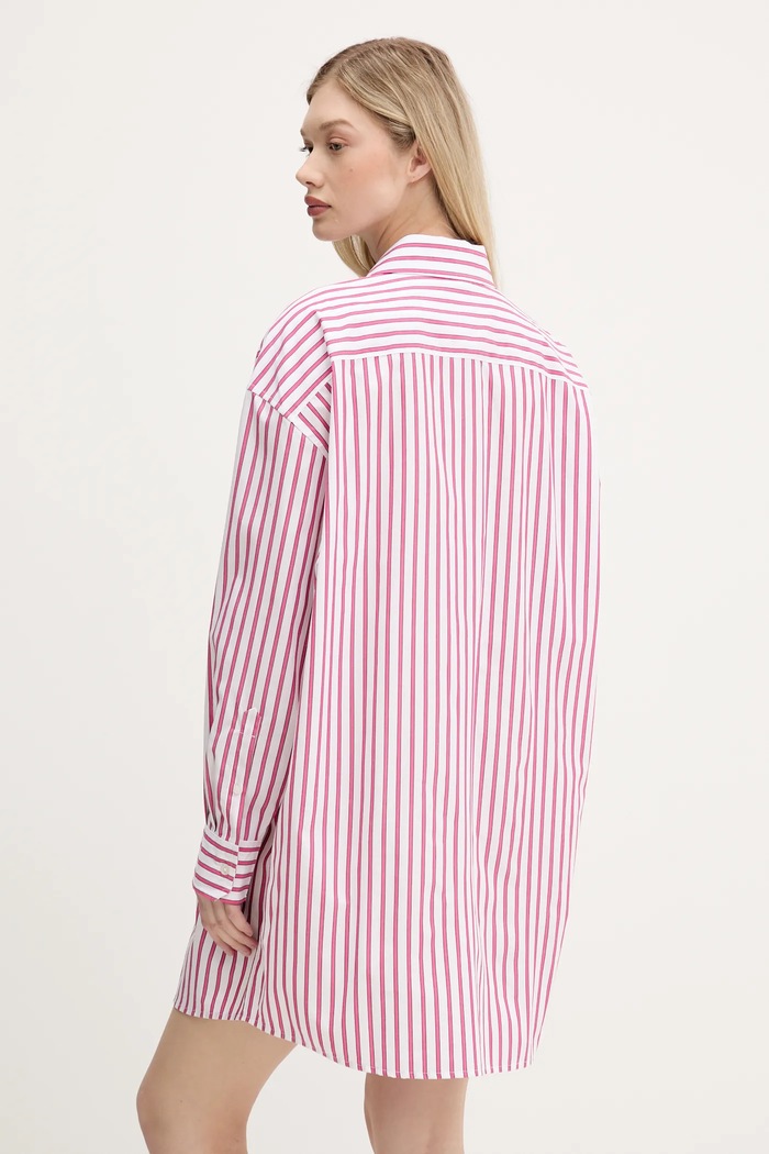 Oblečení Bavlněné šaty Tommy Jeans DW0DW21122 růžová