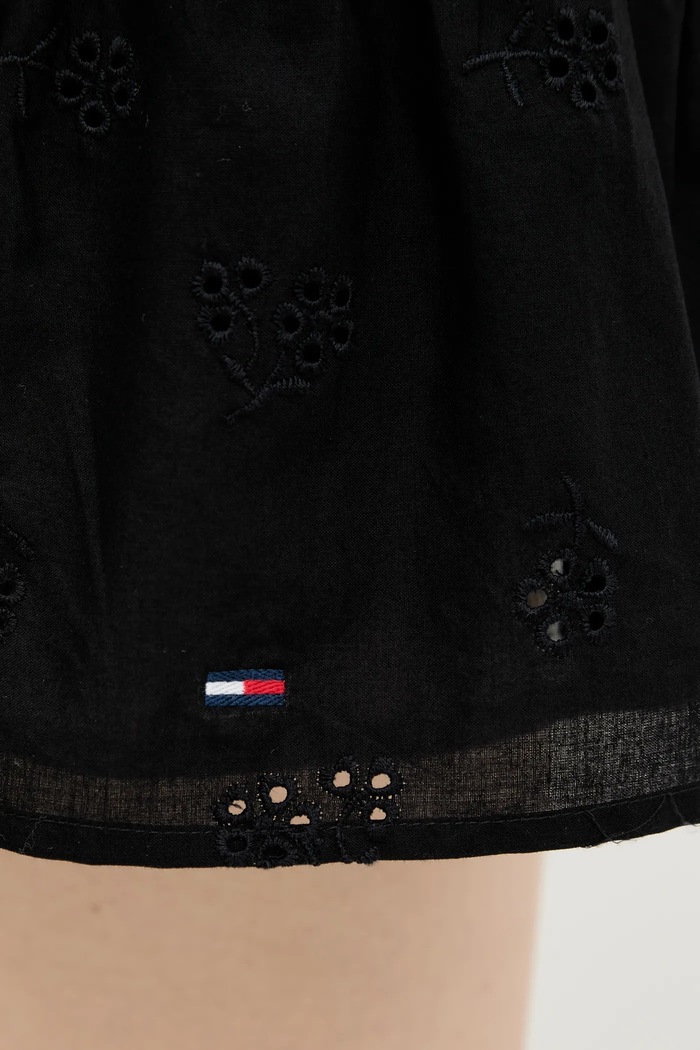 Bavlněné šaty Tommy Jeans DW0DW21165 černá