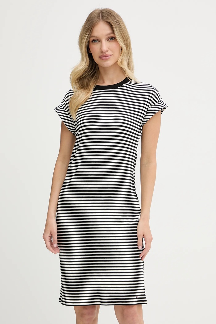 Φόρεμα Tommy Hilfiger WW0WW45804 μαύρο AW25