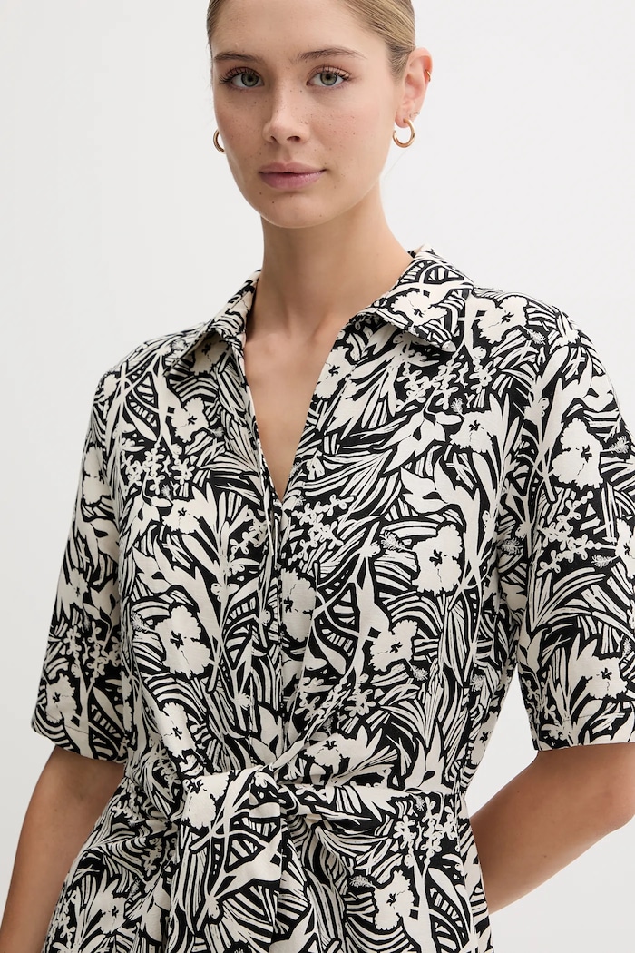Дрехи Ленена рокля Tommy Hilfiger WW0WW45836 черен