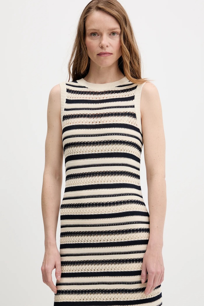 Šaty Tommy Hilfiger béžová WW0WW45649