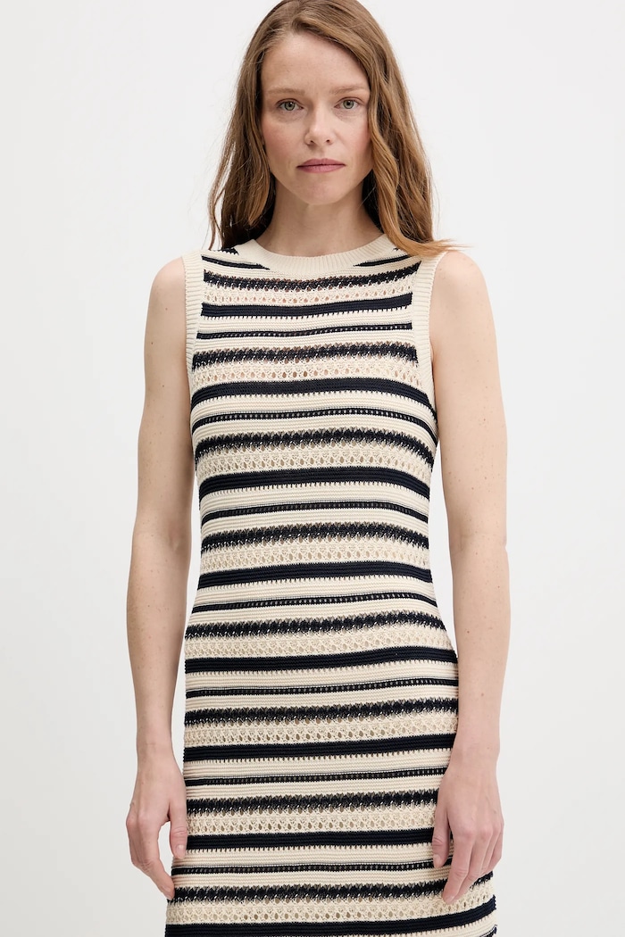 Šaty Tommy Hilfiger béžová WW0WW45649