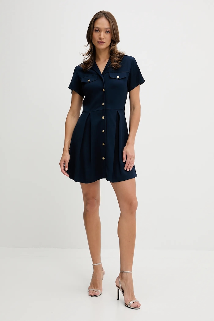 Šaty Tommy Hilfiger WW0WW45819 tmavomodrá AW25