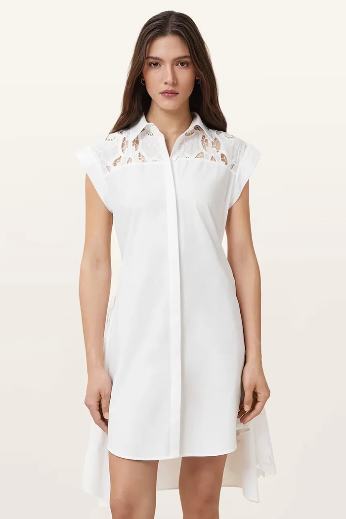 Bavlněné šaty AllSaints ZOLA W129DC