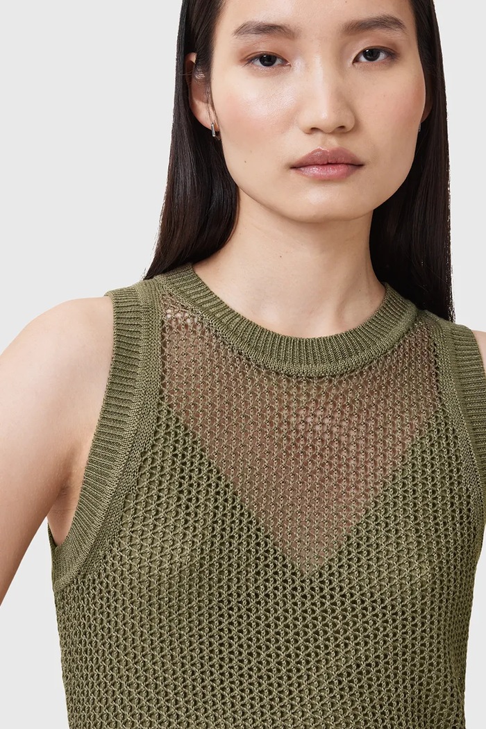 AllSaints rochie si pulover MIRO verde W179DC