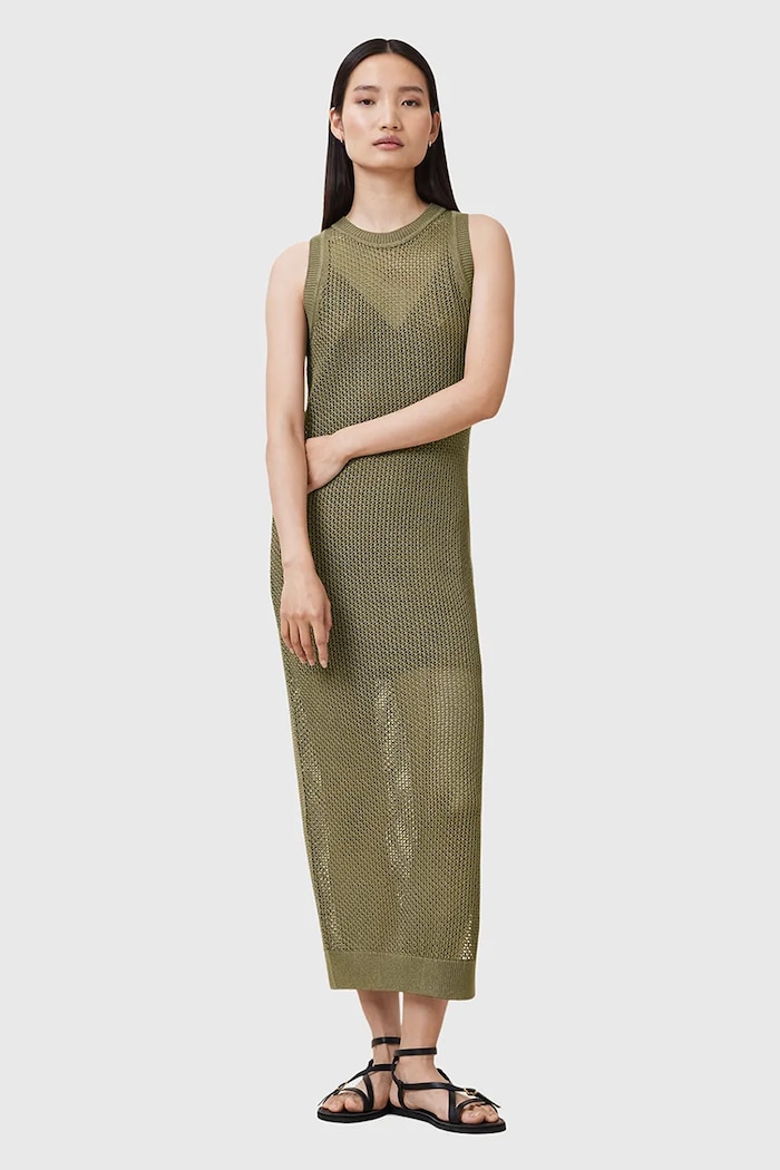AllSaints rochie si pulover MIRO W179DC verde