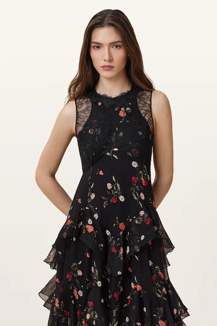 AllSaints Šaty AllSaints QUINN W208DC černá AW25