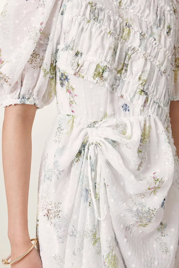 Šaty AllSaints SERENE biela W209DC
