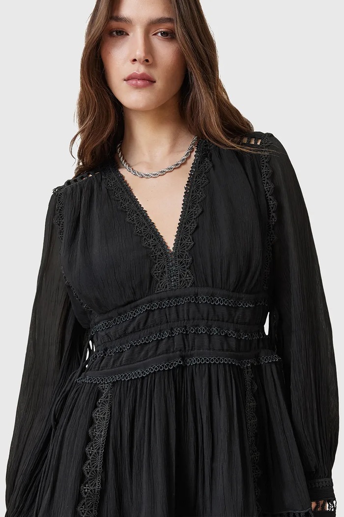 Oblečenie Šaty AllSaints XANTHE W213DC čierna