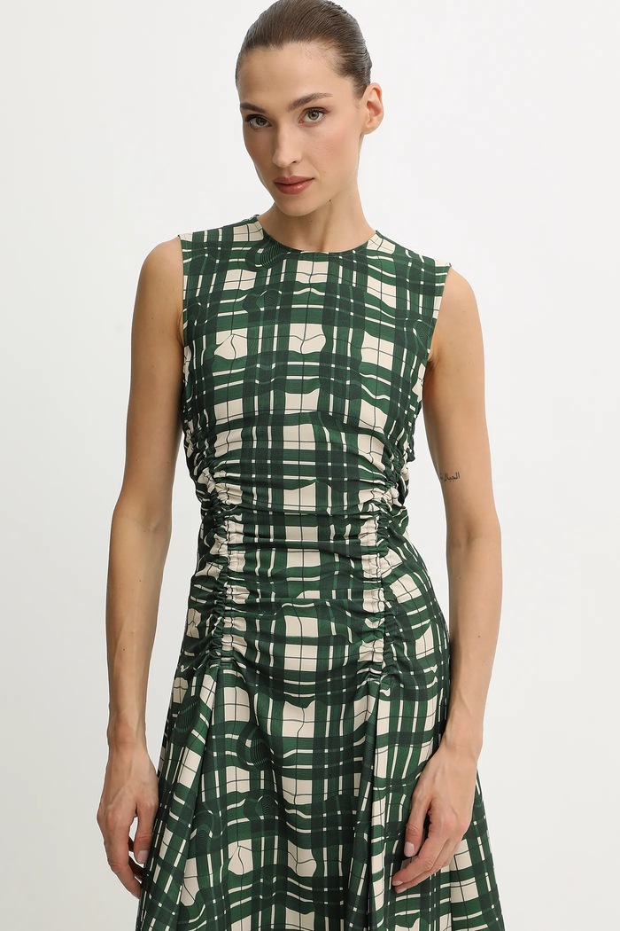 Stine Goya sukienka zielony SG.AW25.D162.2429