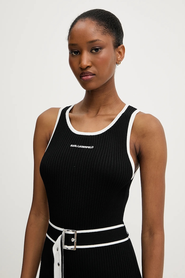 Karl Lagerfeld sukienka czarny A3W13039