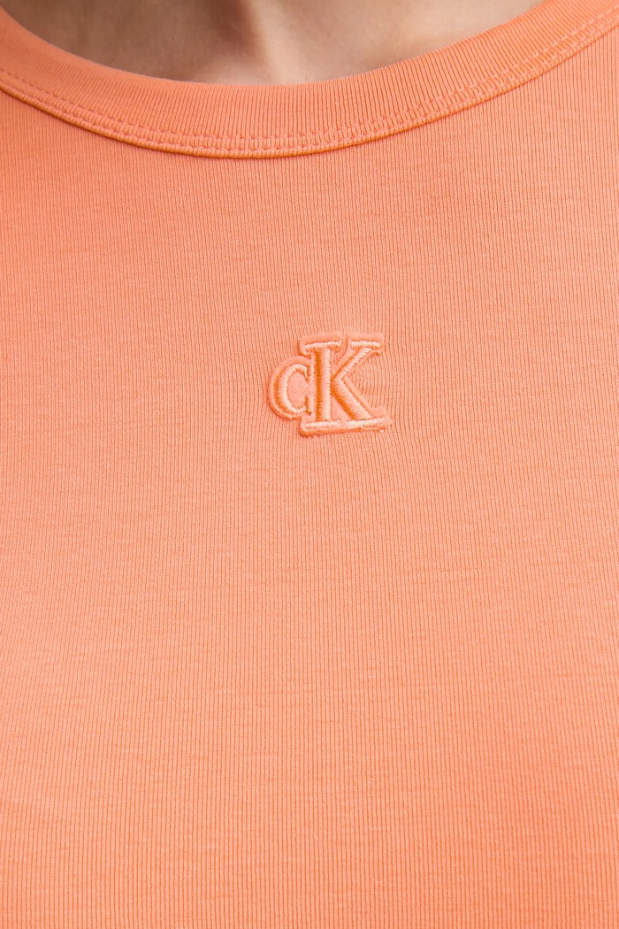 Calvin Klein Jeans sukienka LV047B266G pomarańczowy
