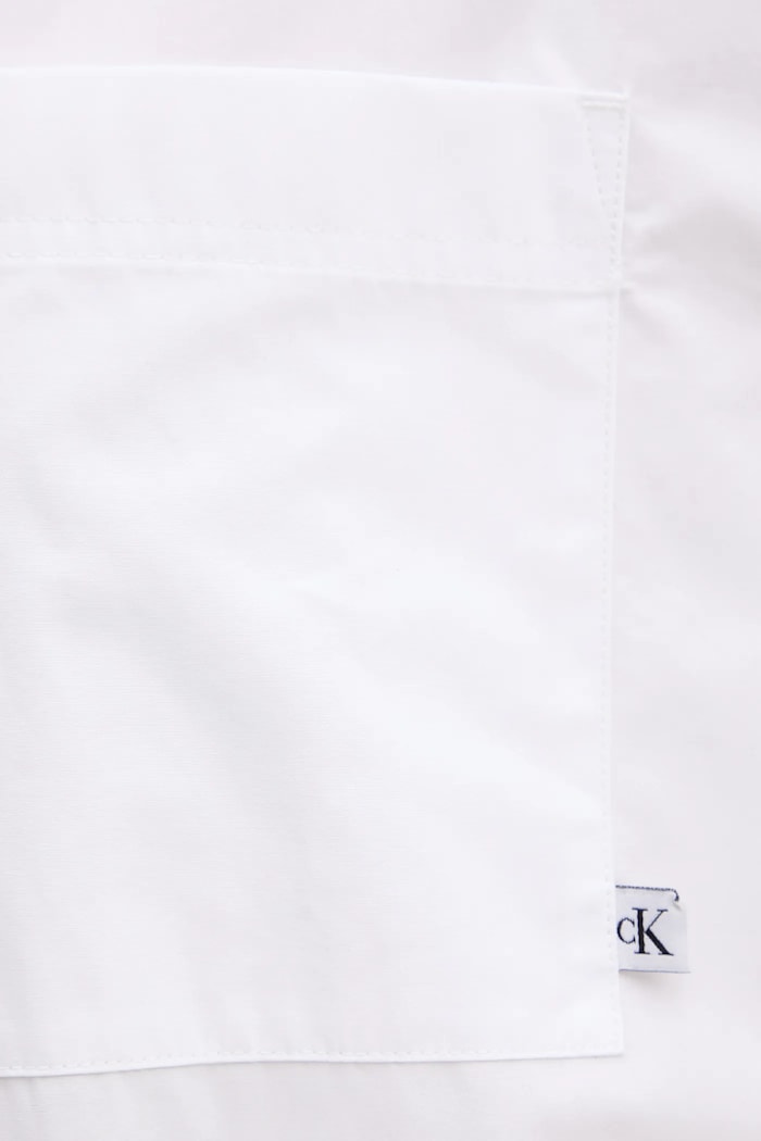 Bavlněné šaty Calvin Klein Jeans LV047C022G bílá