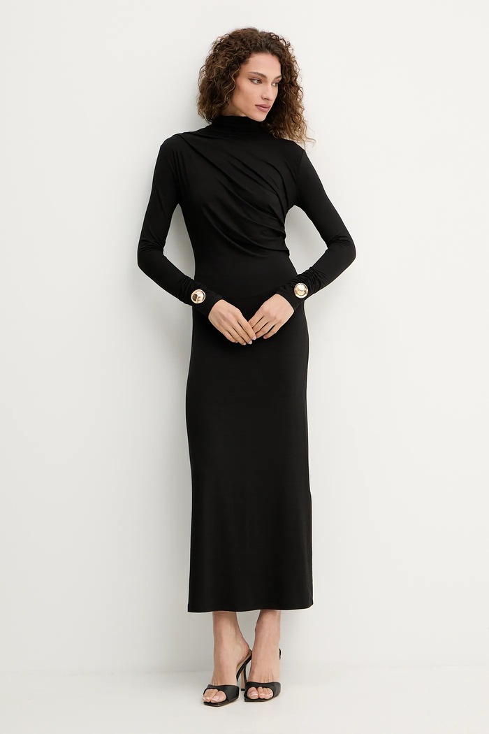 Haljina Simona Corsellini A25CPAB00601 crna AW25