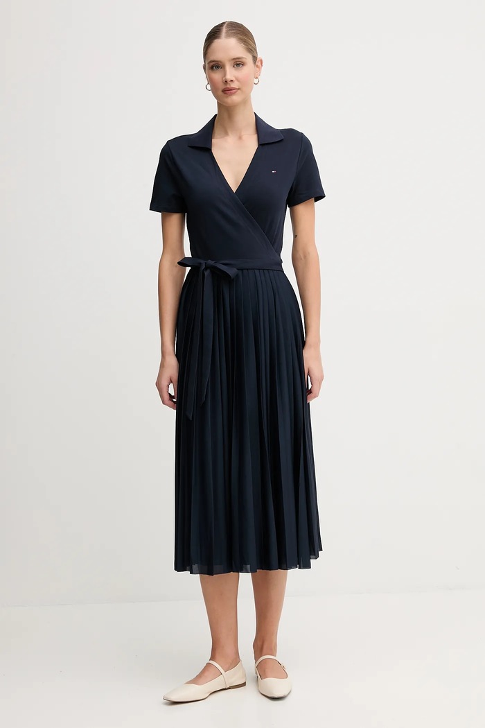 Tommy Hilfiger Šaty Tommy Hilfiger námořnická modř WW0WW45733