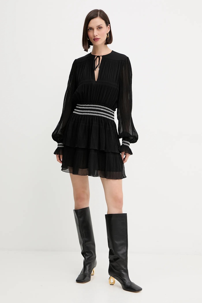 Φόρεμα BOSS Orange Dalessandra 50544042 μαύρο AW25