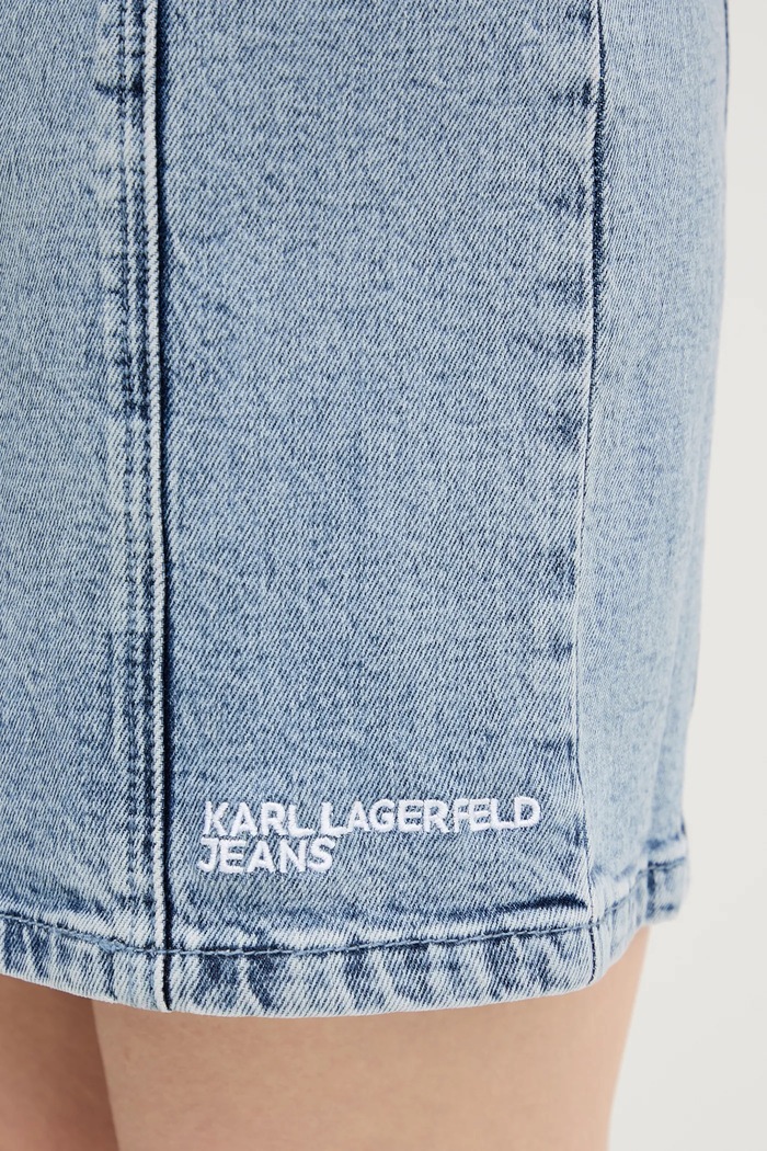 Džínové šaty Karl Lagerfeld Jeans A3W13016 modrá
