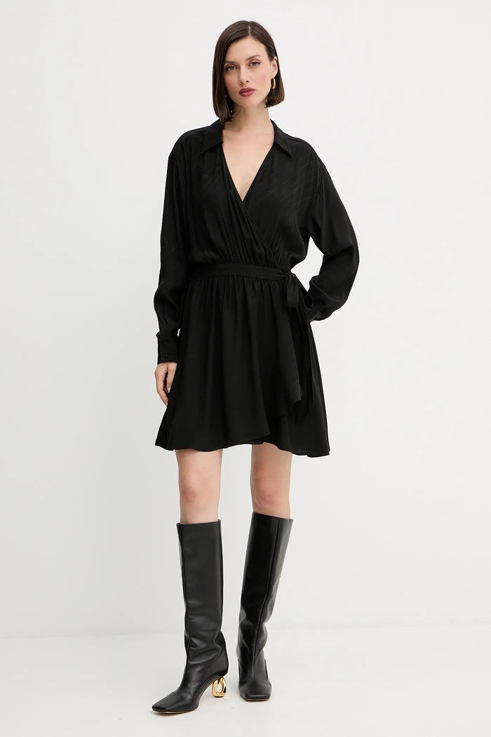 Φόρεμα BOSS Orange Dalessandra 50544025 μαύρο AW25
