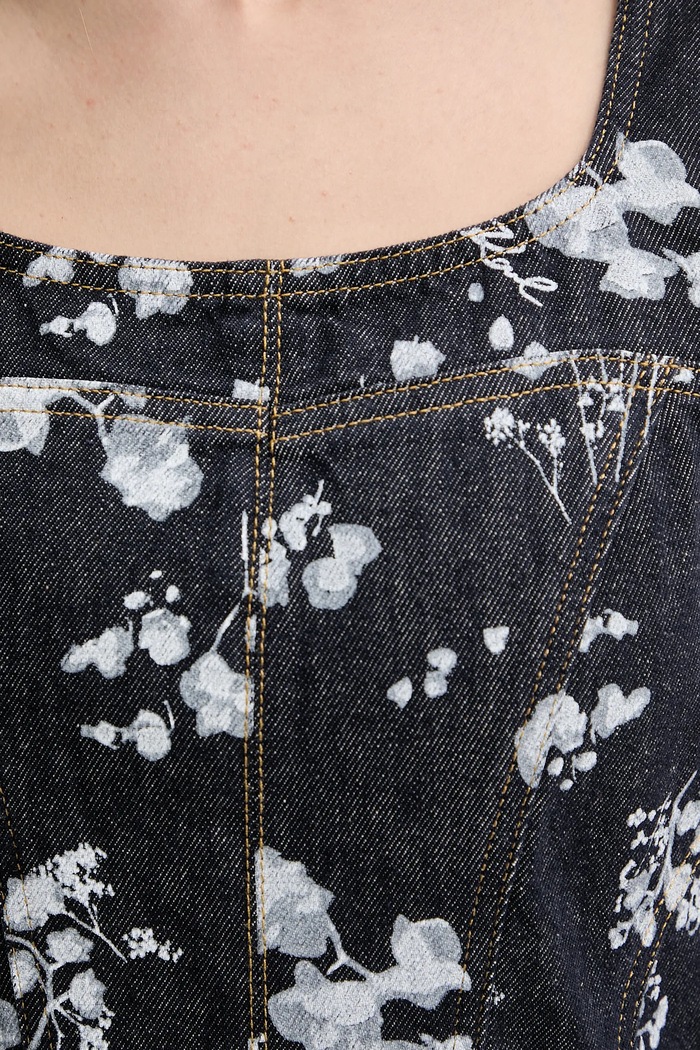 Karl Lagerfeld sukienka jeansowa A3W13004