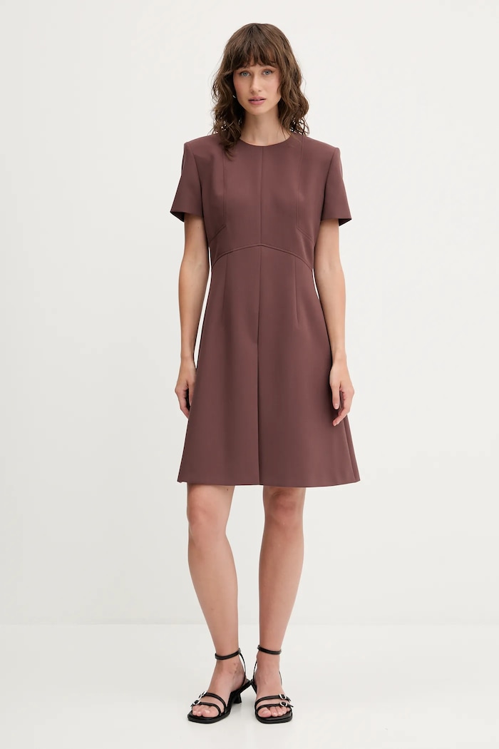 Šaty HUGO Kilame 50542643 hnedá AW25