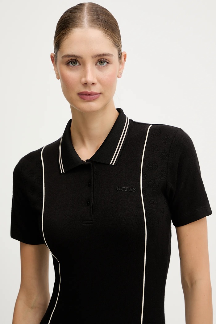 Šaty Guess PEONY čierna V5YK00.KCX12