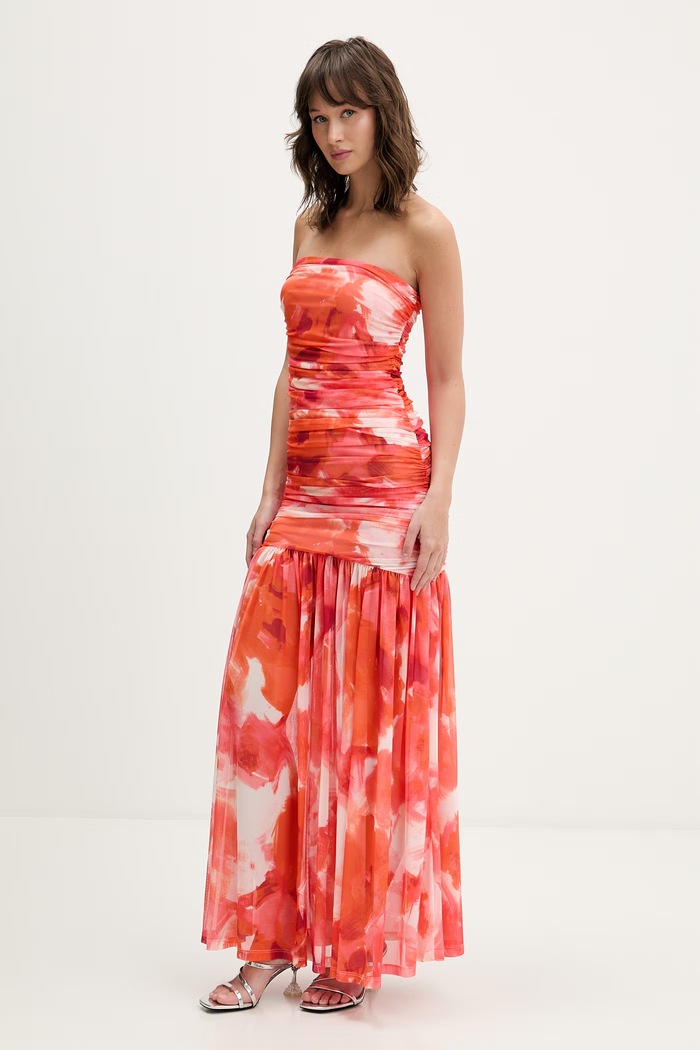Šaty Bardot 59875DB1 oranžová SS26