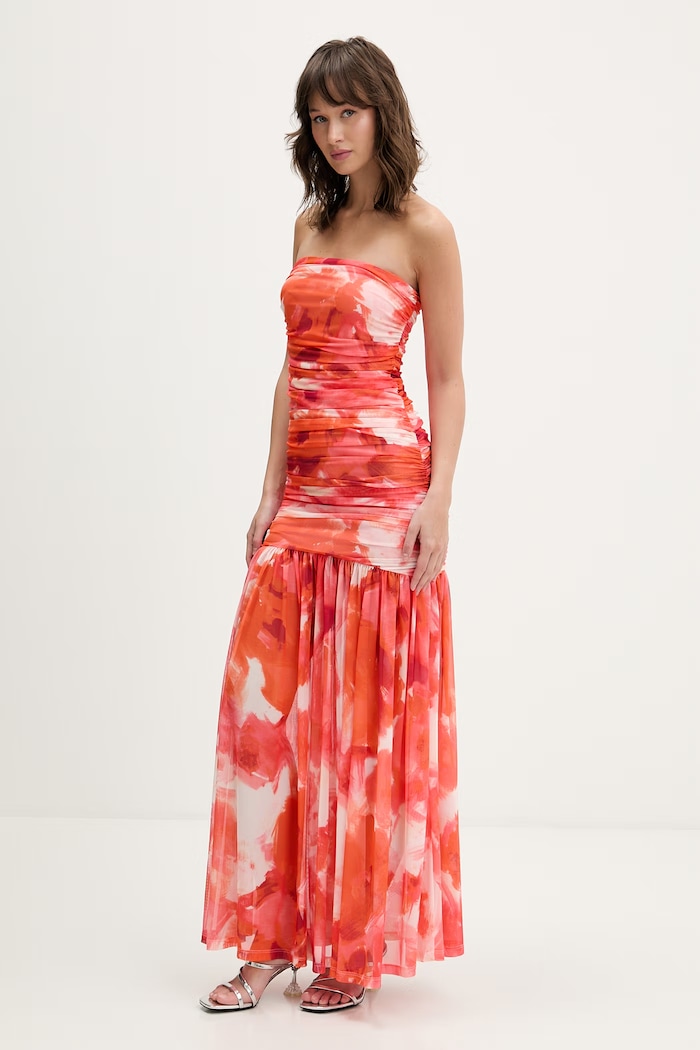 Šaty Bardot 59875DB1 oranžová SS26