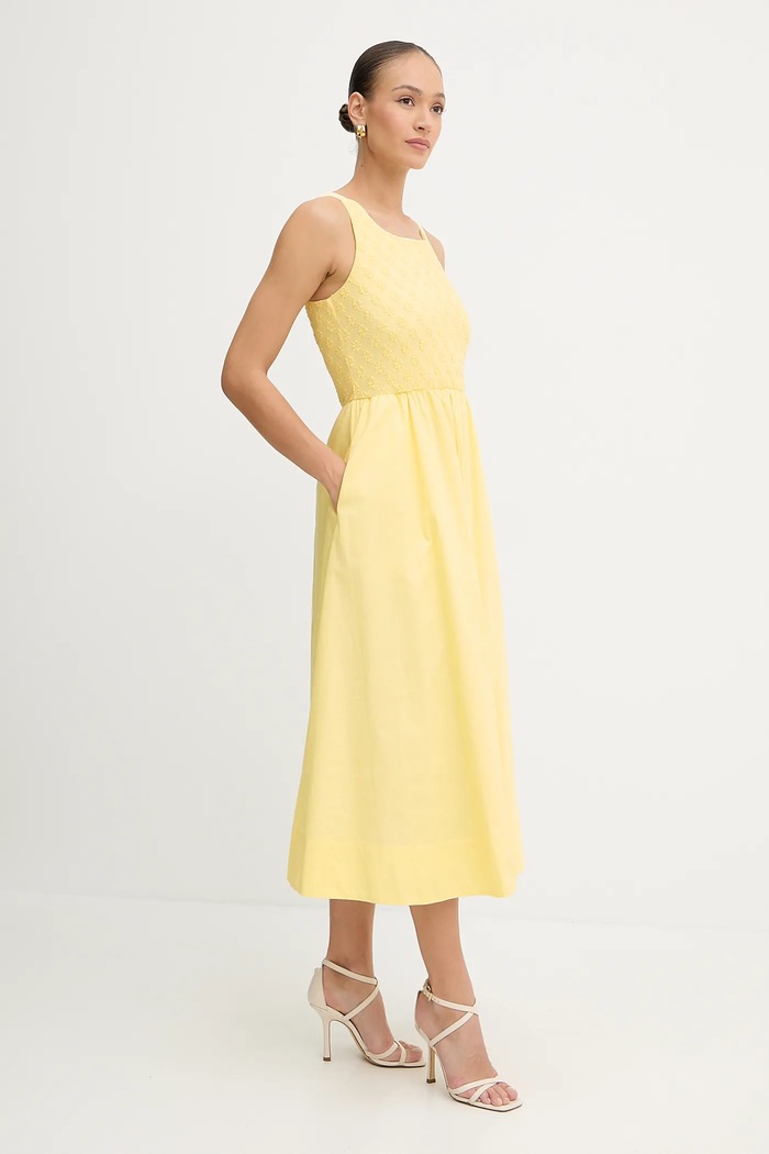 Îmbrăcăminte Bardot rochie 59879DB1 galben