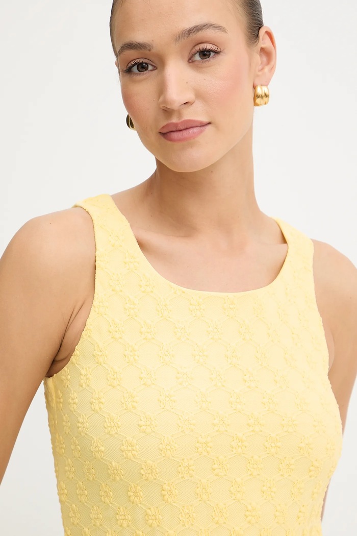 Bardot rochie galben 59879DB1