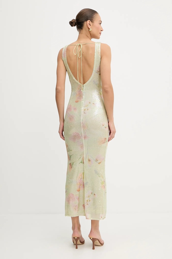 Bardot rochie 59954DB verde AW25