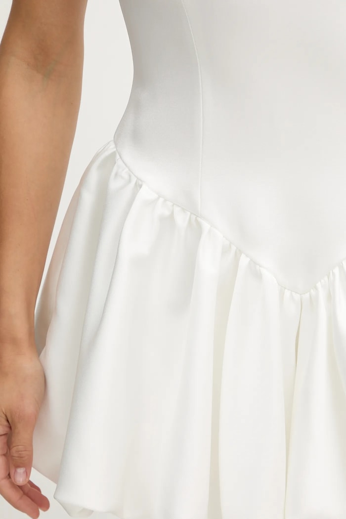 Bardot rochie 60001DB alb