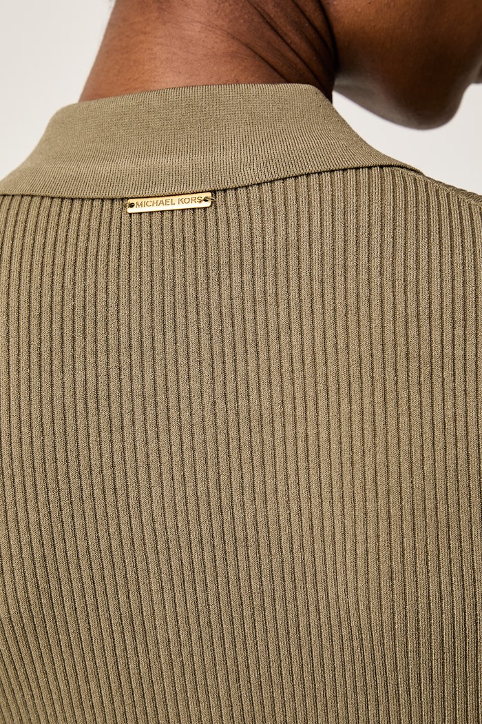MICHAEL Michael Kors sukienka rozkloszowana z wiskozą MT5834F33D zielony