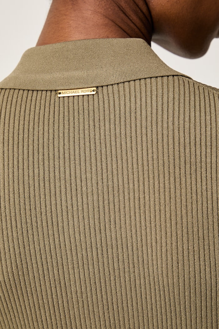 MICHAEL Michael Kors sukienka rozkloszowana z wiskozą MT5834F33D zielony