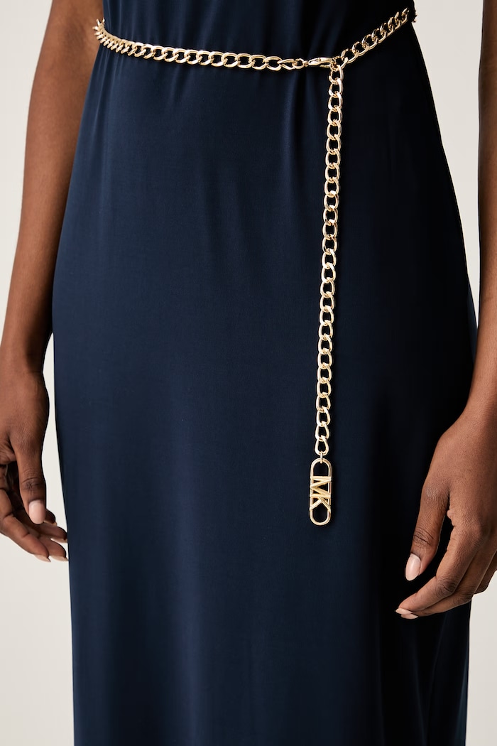 MICHAEL Michael Kors sukienka MT5831SH6J granatowy