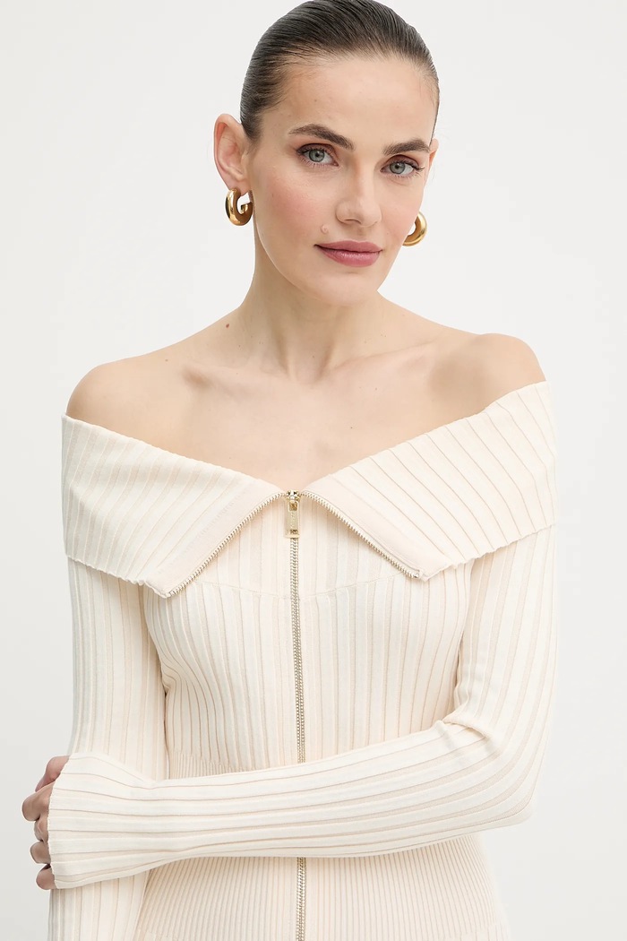 Šaty Guess KATHRYN béžová W5YK28.Z30I2
