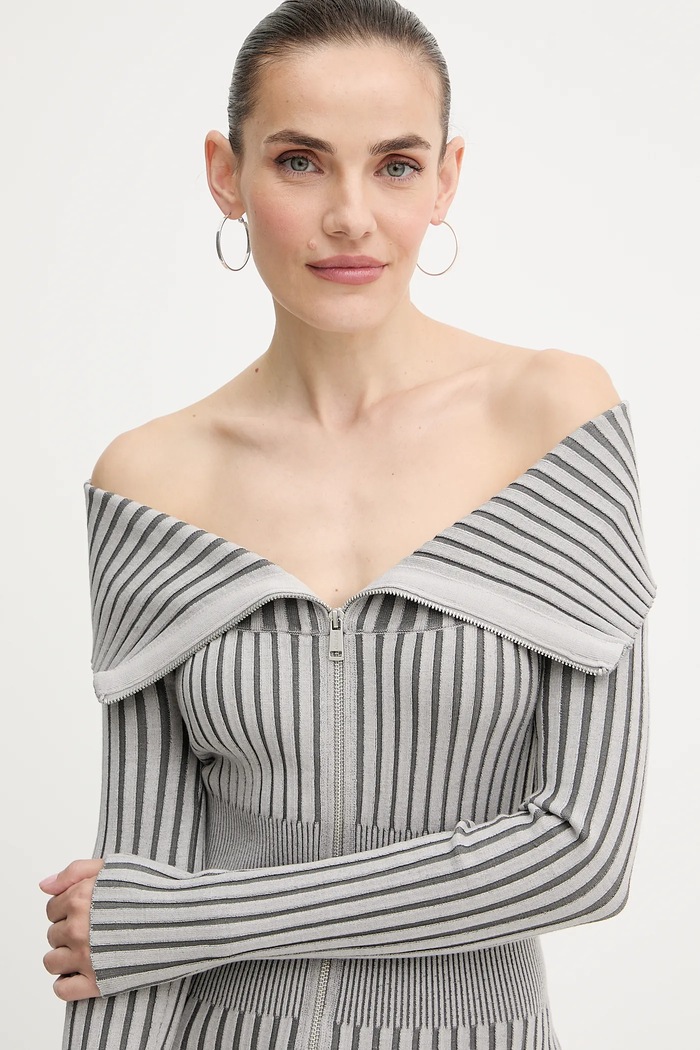 Šaty Guess KATHRYN sivá W5YK28.Z30I2